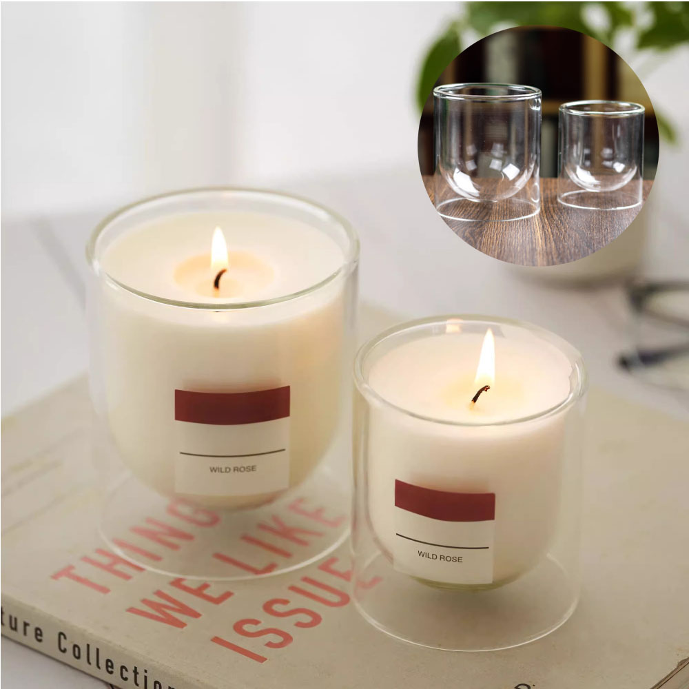 Candle Making Classes - حامل شموع من الدرجة المزدوجة، حاوية