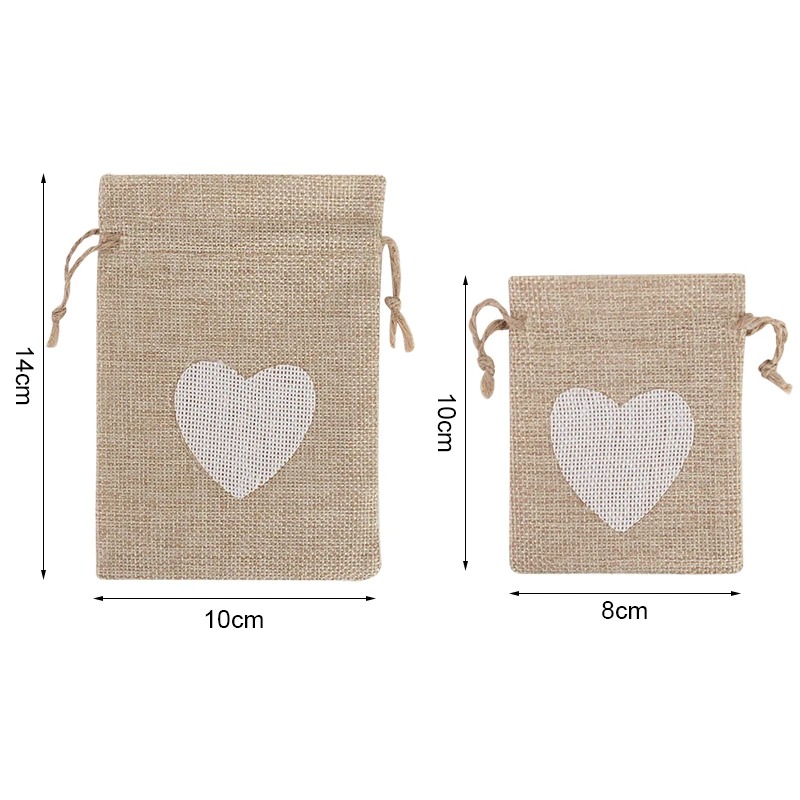 50 قطعة من أكياس الخيش الطبيعي - مراجعة Jute Bag Packaging وسعره