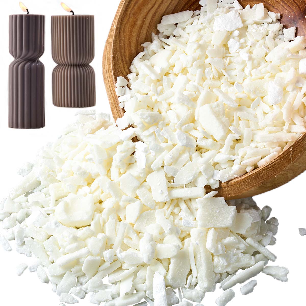 1 جنيه شمع الصويا الأبيض النقي - مراجعة Candle Making Soy Wax وسعره