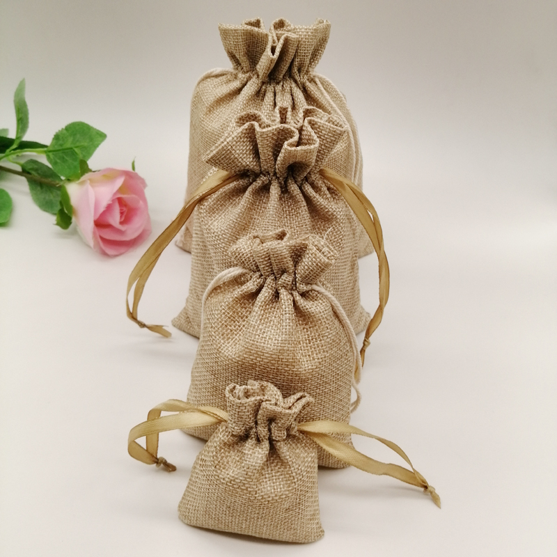 10-1000 قطعة/الوحدة الجوت الكت - مراجعة Jute Bag Packaging وسعره