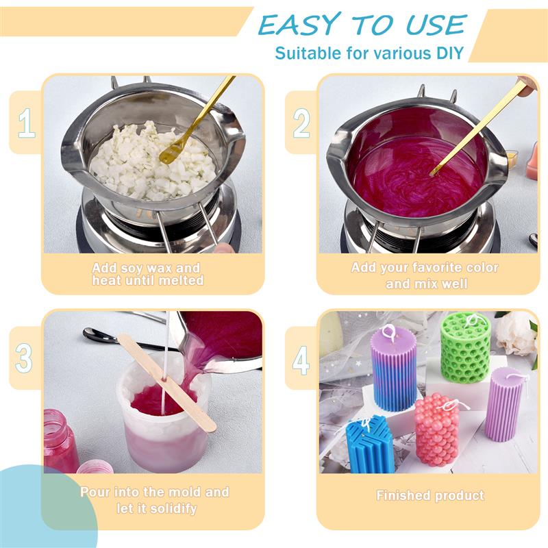 100/500 جرام/1 كجم شمع الصويا  - مراجعة Candle Making Soy Wax وسعره